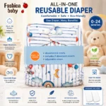 Fashion Baby All-in-One Reusable Diaper - Image 7