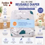 Fashion Baby All-in-One Reusable Diaper - Image 8