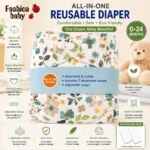 Fashion Baby All-in-One Reusable Diaper - Image 9