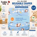 Fashion Baby All-in-One Reusable Diaper - Image 11