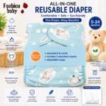Fashion Baby All-in-One Reusable Diaper - Image 12